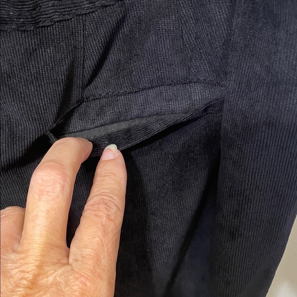 🖤🖤🖤BOGOHO 🖤🖤🖤Elegant Black Corduroy Dress Pants-12 - Picture 5 of 9